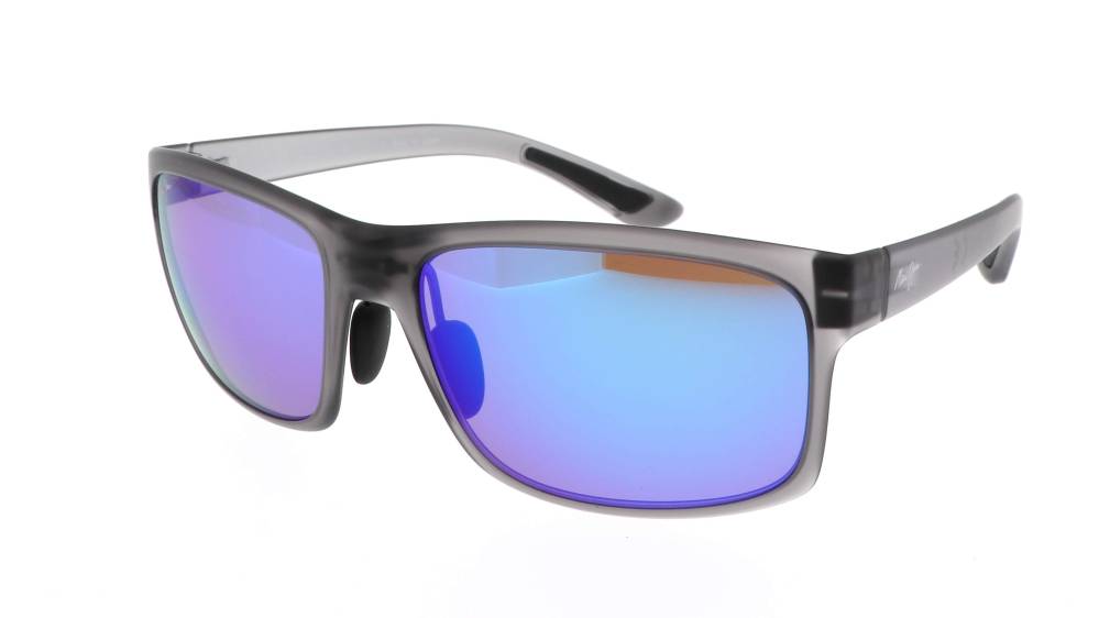 maui-jim-pokowai-arch-gris-mat-maui-pure-b439-11m-large-polarises-miroirs